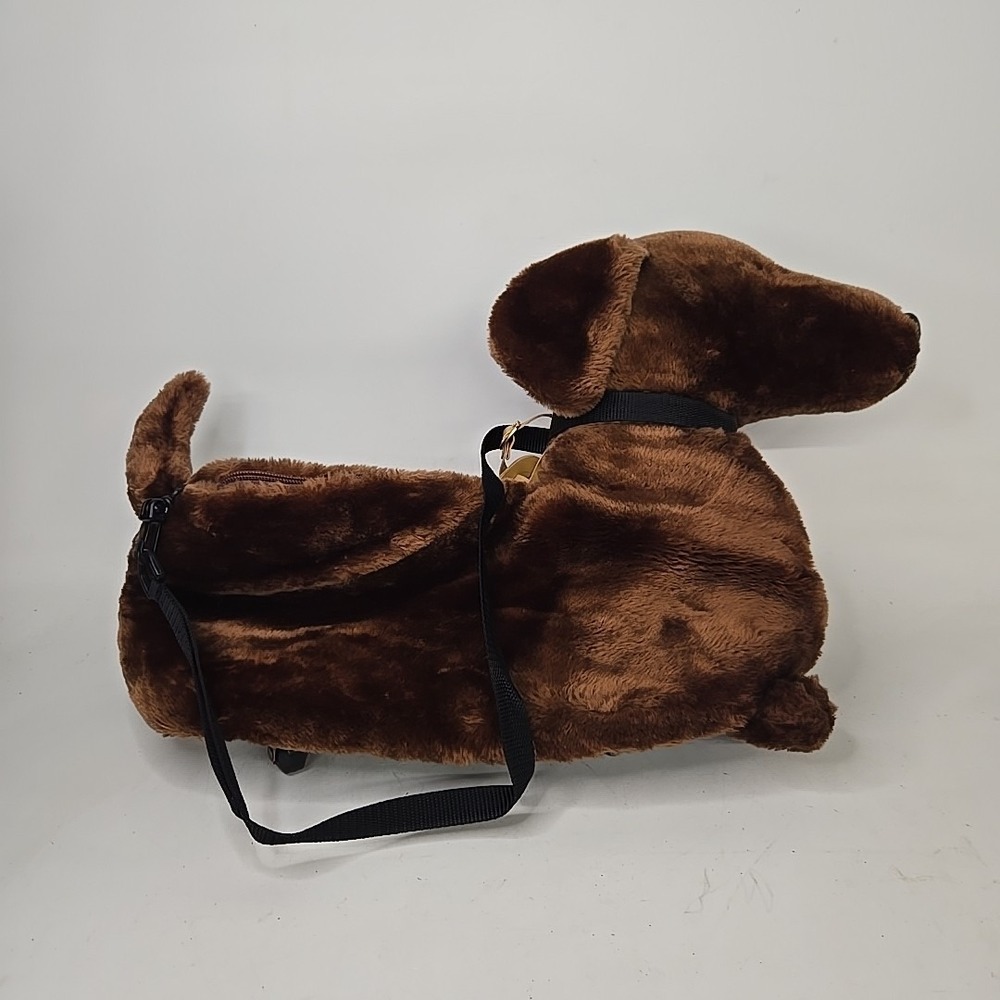 North American Bear Plush Wheelie Rolling Bag Dog Express 1999 Dachshund #‎ 2517